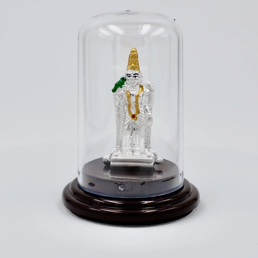 92.50 Pure Silver meenakshi Statue  for Pooja, Gifting, and Car Dashboard