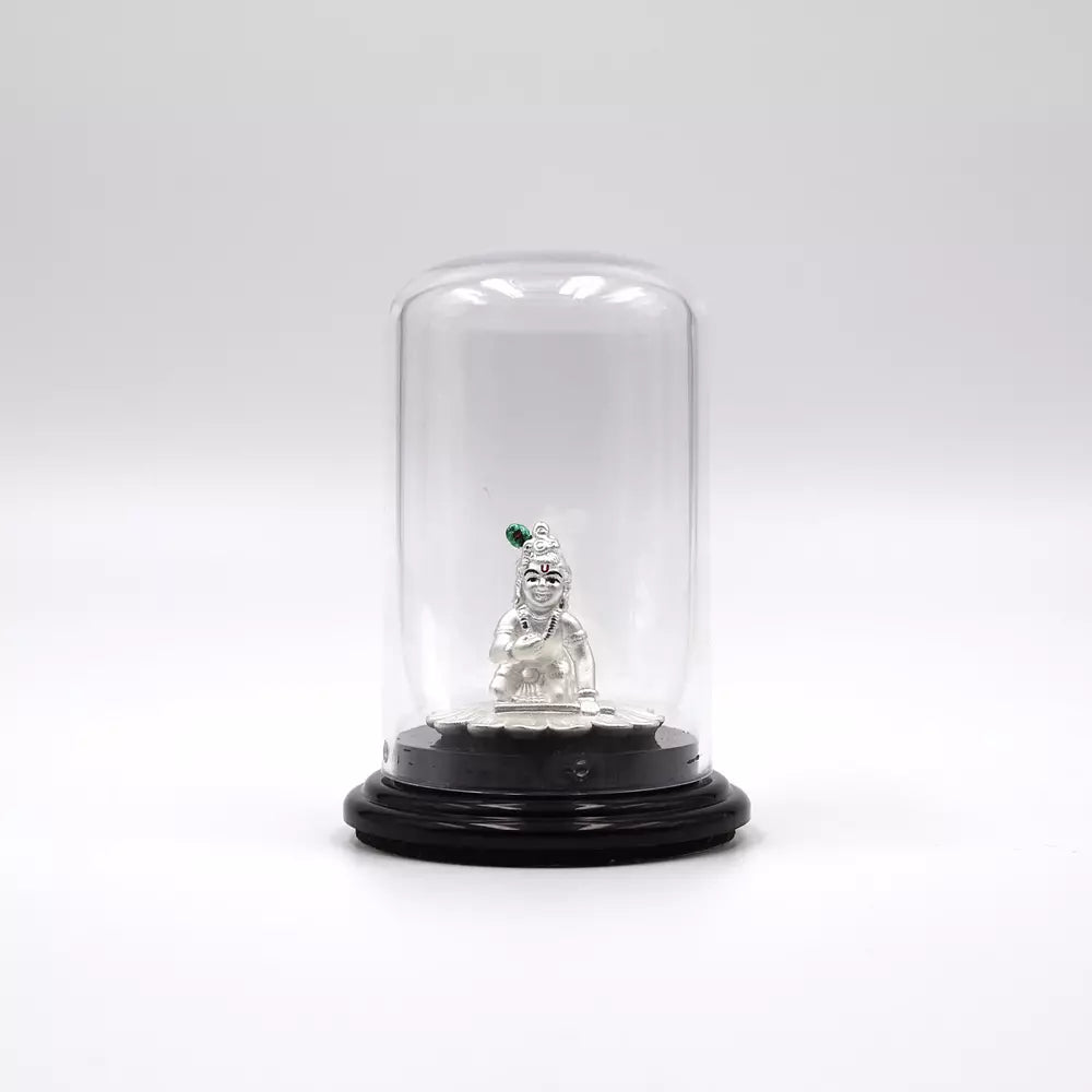 999 Pure Silver Lord Little Krishna Statue: Auspicious Pooja, Gift, and Car Dashboard