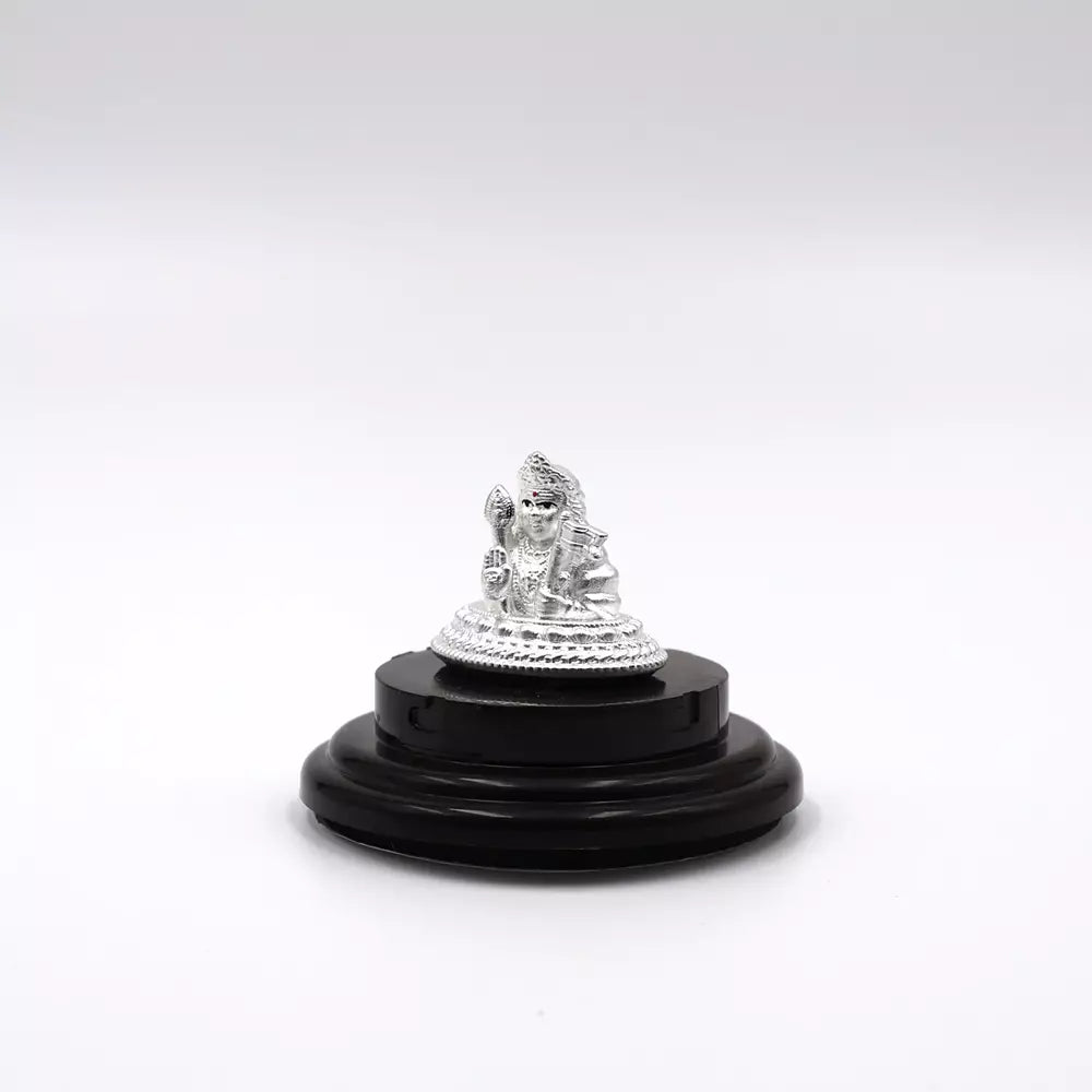 999 Pure Silver Lord Murugan Statue for Pooja, Gift, and Car Dashboard