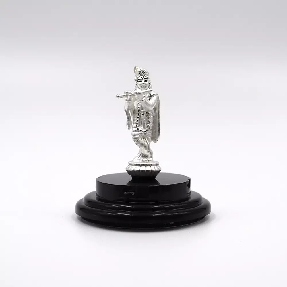 999 Pure Silver Lord Krishna Statue: Auspicious Pooja, Gift, and Car Dashboard