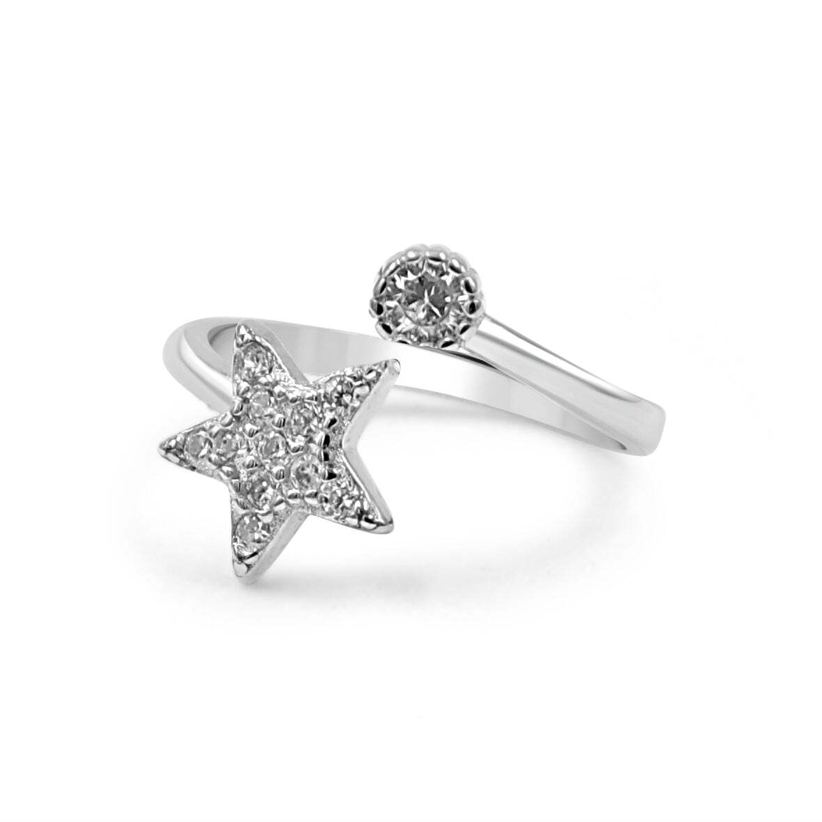 92.50 Silver Star Ring-Default Title